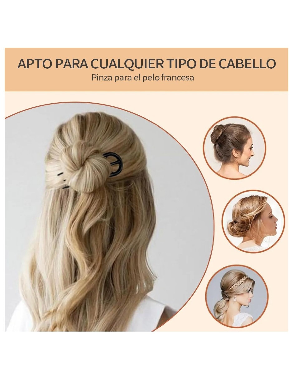 Set de broches para cabello Genérica con acabado brillante