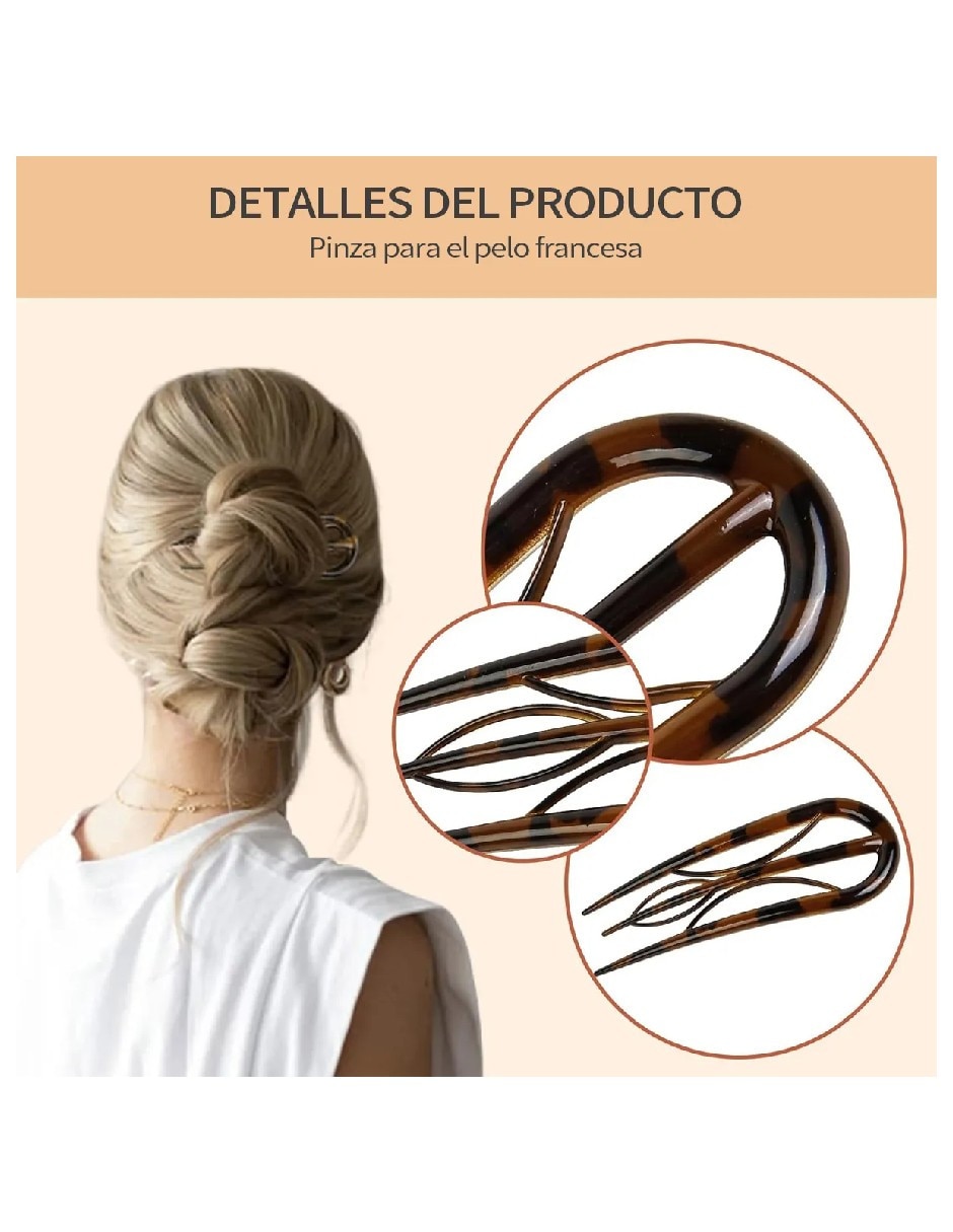 Set de broches para cabello Genérica con acabado brillante