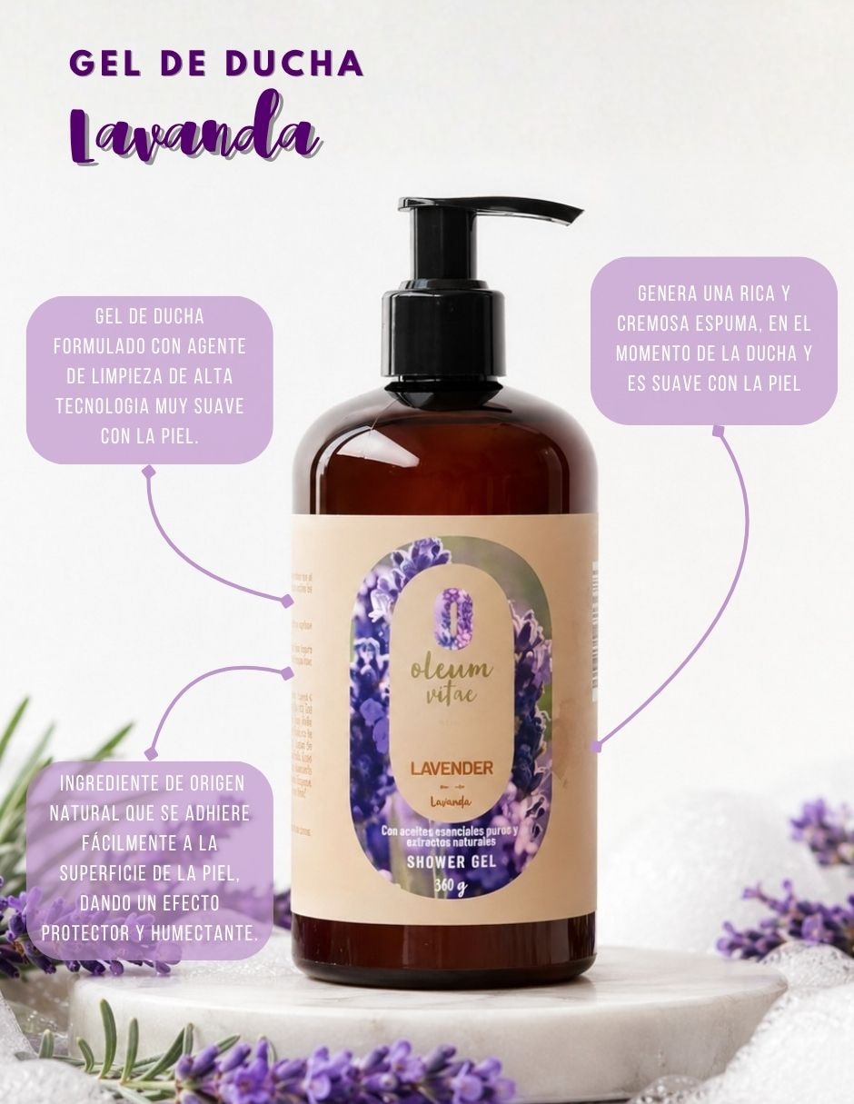 Gel corporal hidratante shower Oleum Vitae