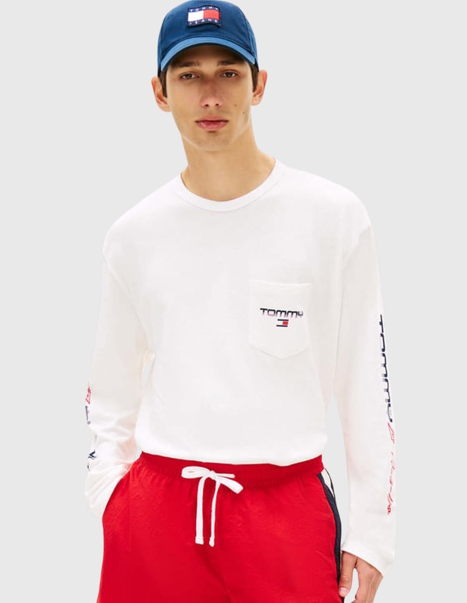 Playera tommy jeans cuello redondo para hombre