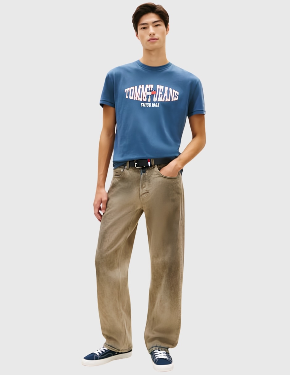 Playera tommy jeans cuello redondo para hombre