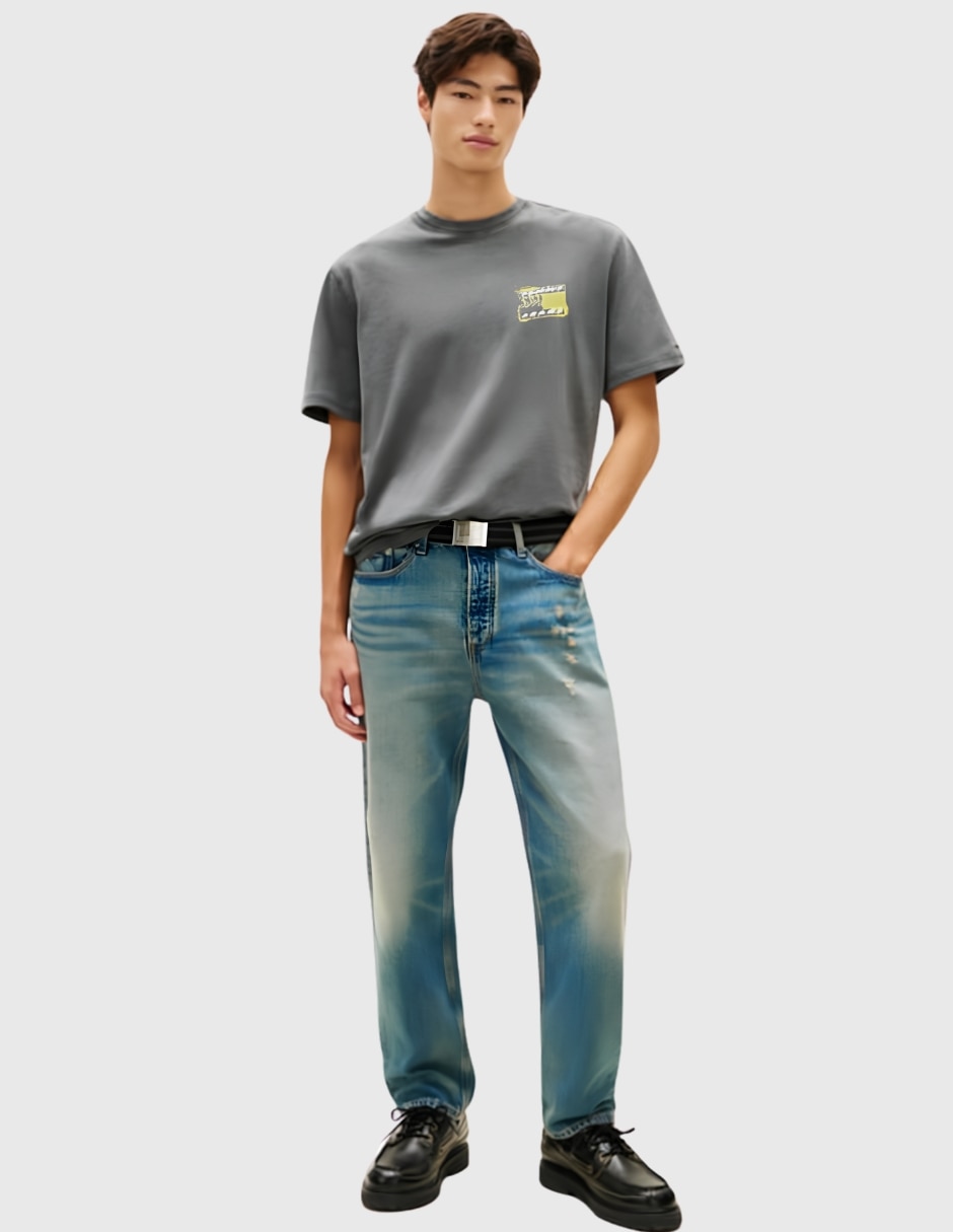 Playera Tommy Jeans cuello redondo para hombre
