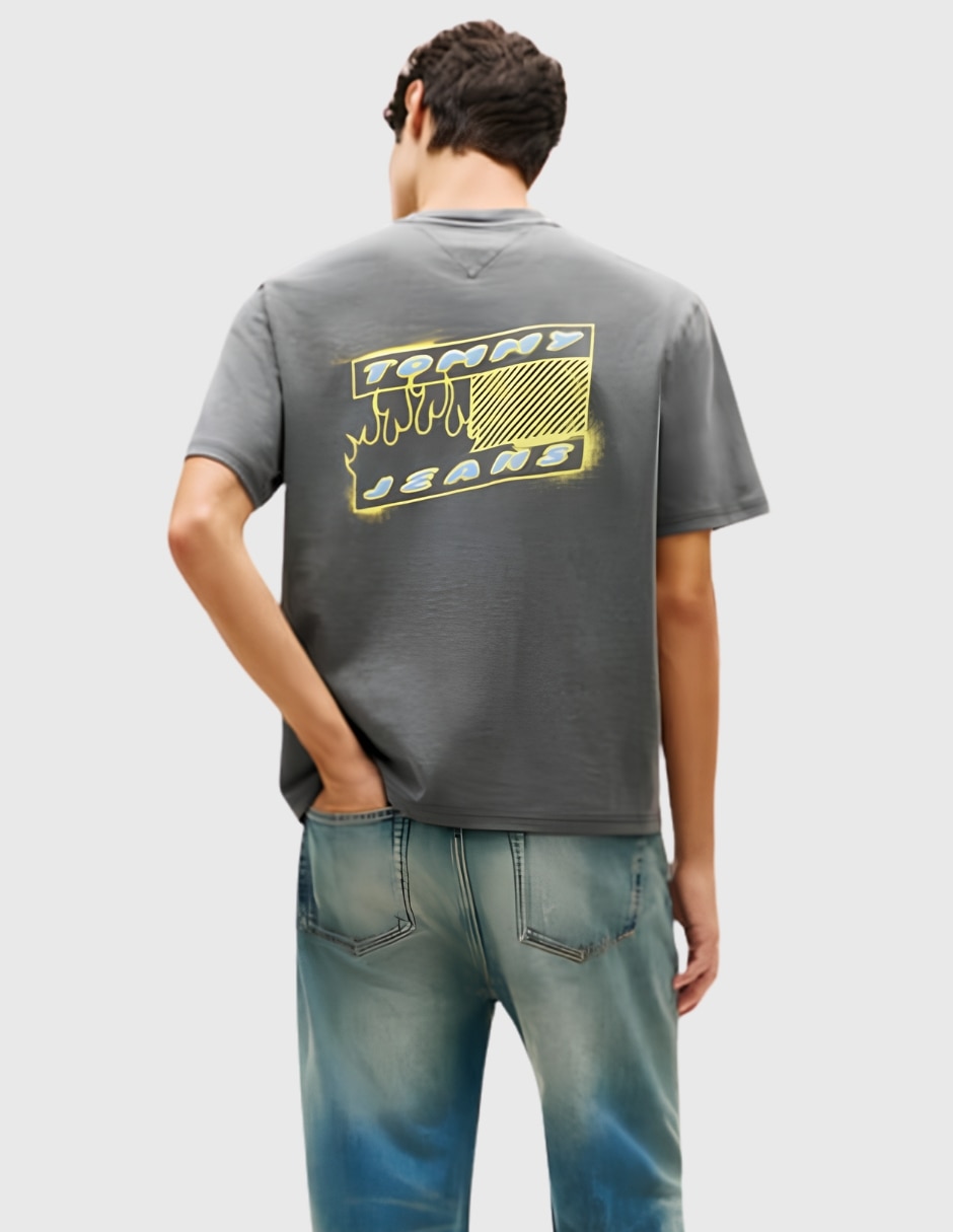 Playera Tommy Jeans cuello redondo para hombre