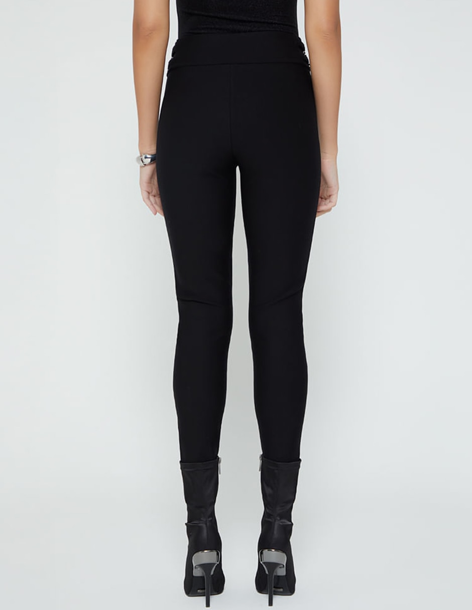 Legging studio f a la cintura alta con elástico para mujer