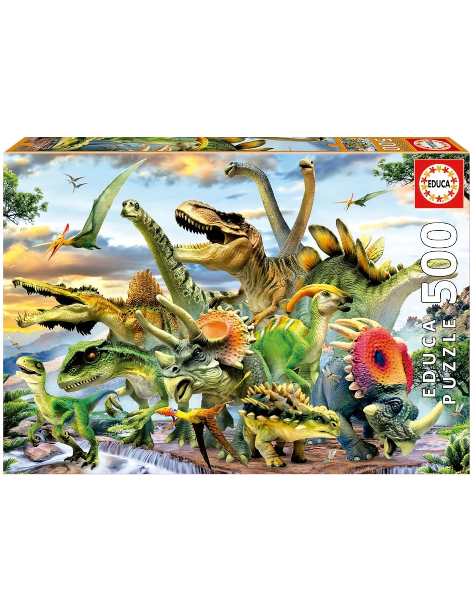 Rompecabezas Dinosaurios prehistóricos Educa 500 piezas