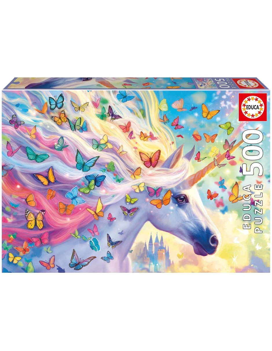 Rompecabezas Unicornios Arcoiris Educa 500 piezas