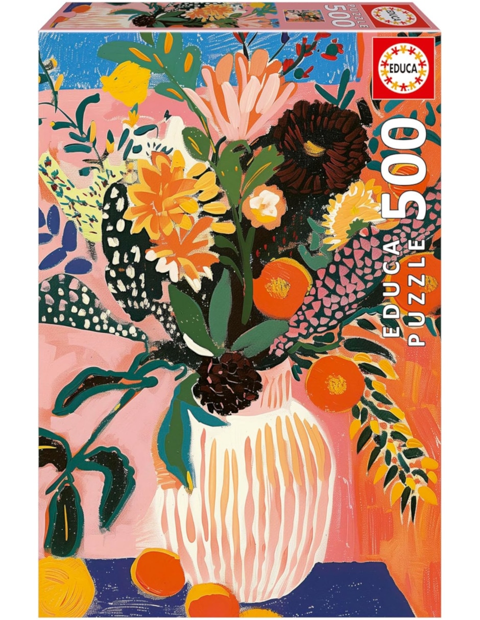 Rompecabezas Artistas Modernos Flor Boho Educa 500 piezas