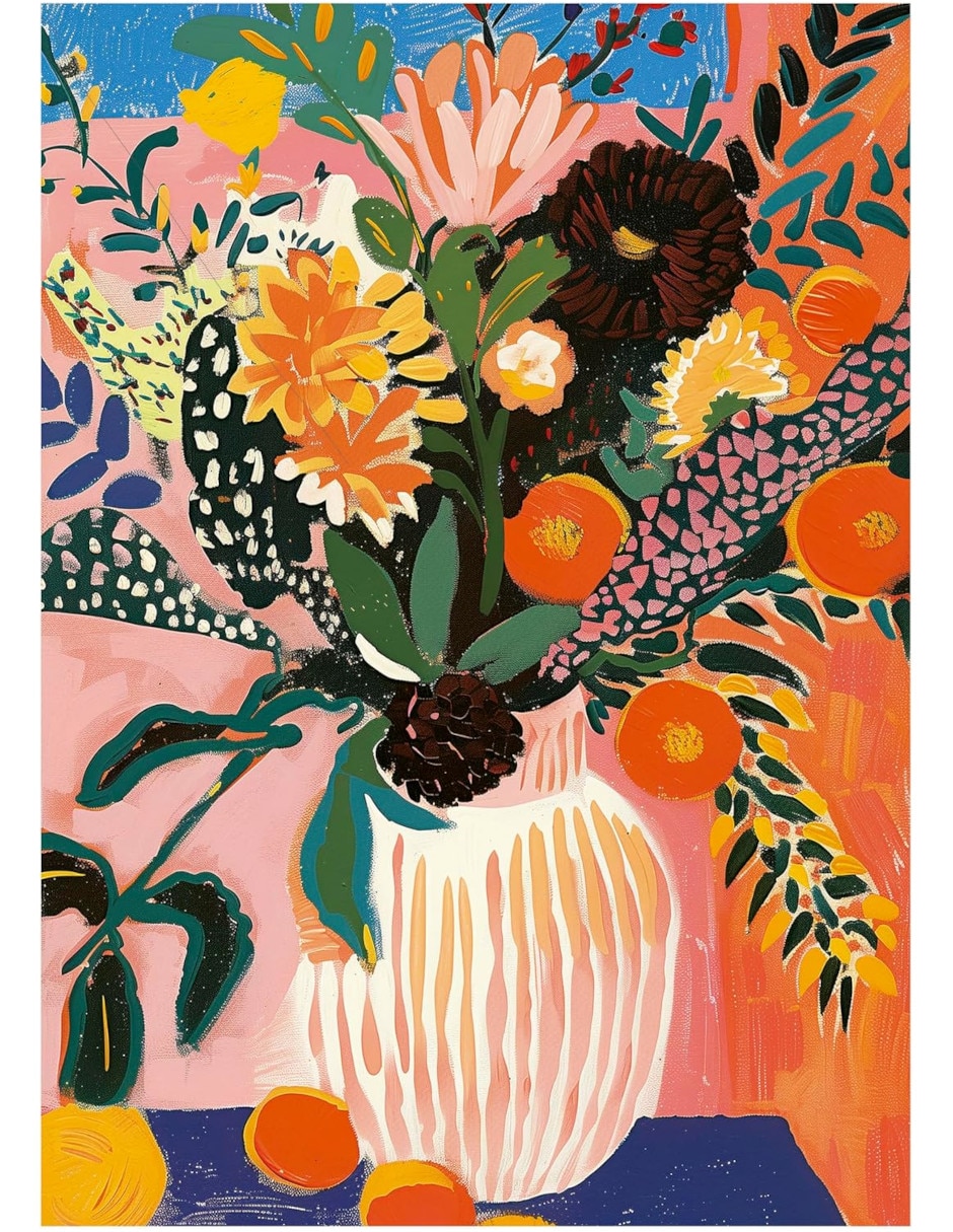 Rompecabezas Artistas Modernos Flor Boho Educa 500 piezas