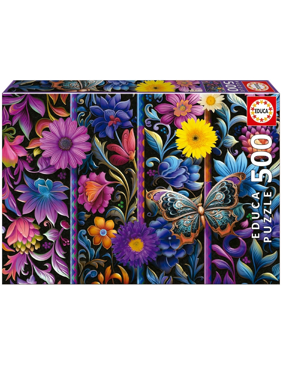 Rompecabezas Flores Badda Bloom Educa 500 piezas