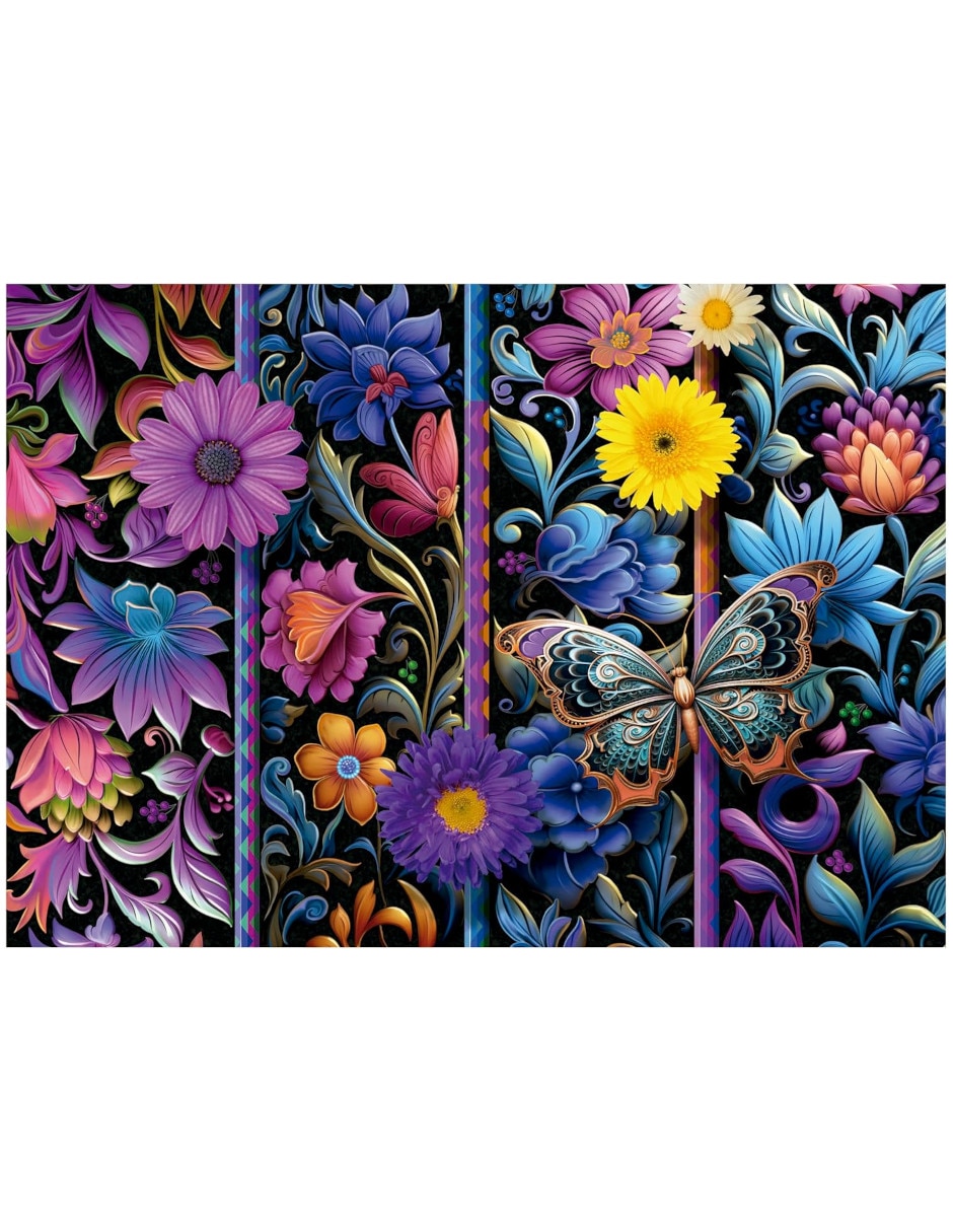 Rompecabezas Flores Badda Bloom Educa 500 piezas