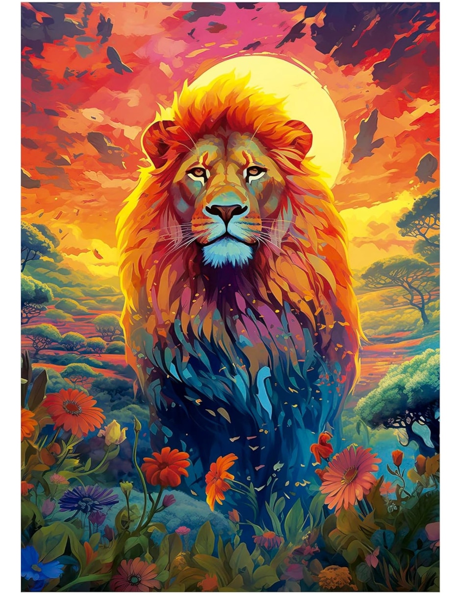 Rompecabezas Animales Mirada Majestuosa Leon Educa 500 piezas