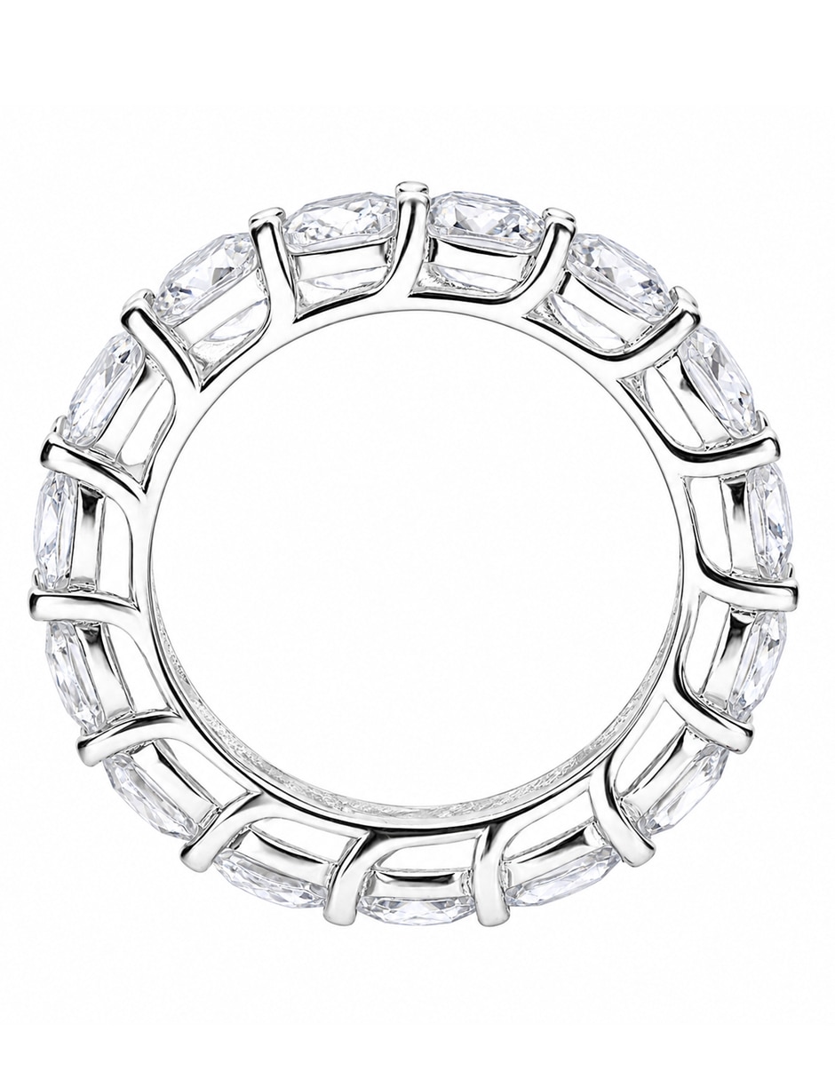 Anillo P 925 de plata zirconia brillante 2