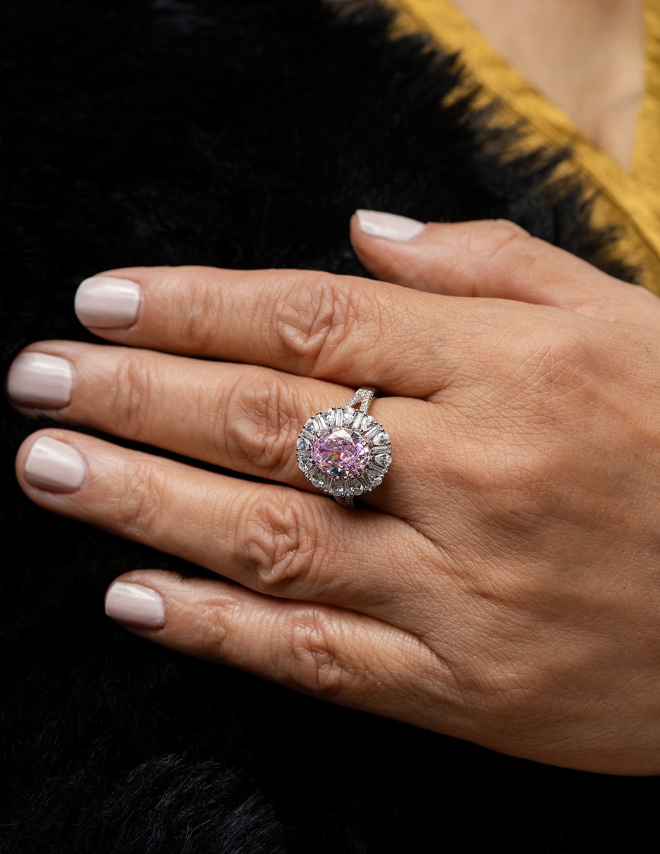 Anillo gladkova joyería p 925 de plata zirconia brillante