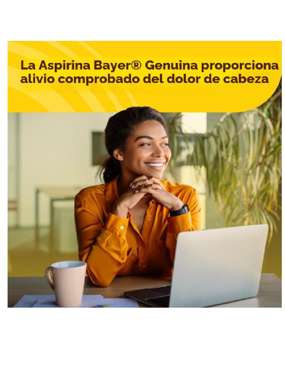 Tabletas para desinflamar y aliviar dolor intenso Bayer aspirina 325 mg 200 tabletas alivio confiable y efectivo