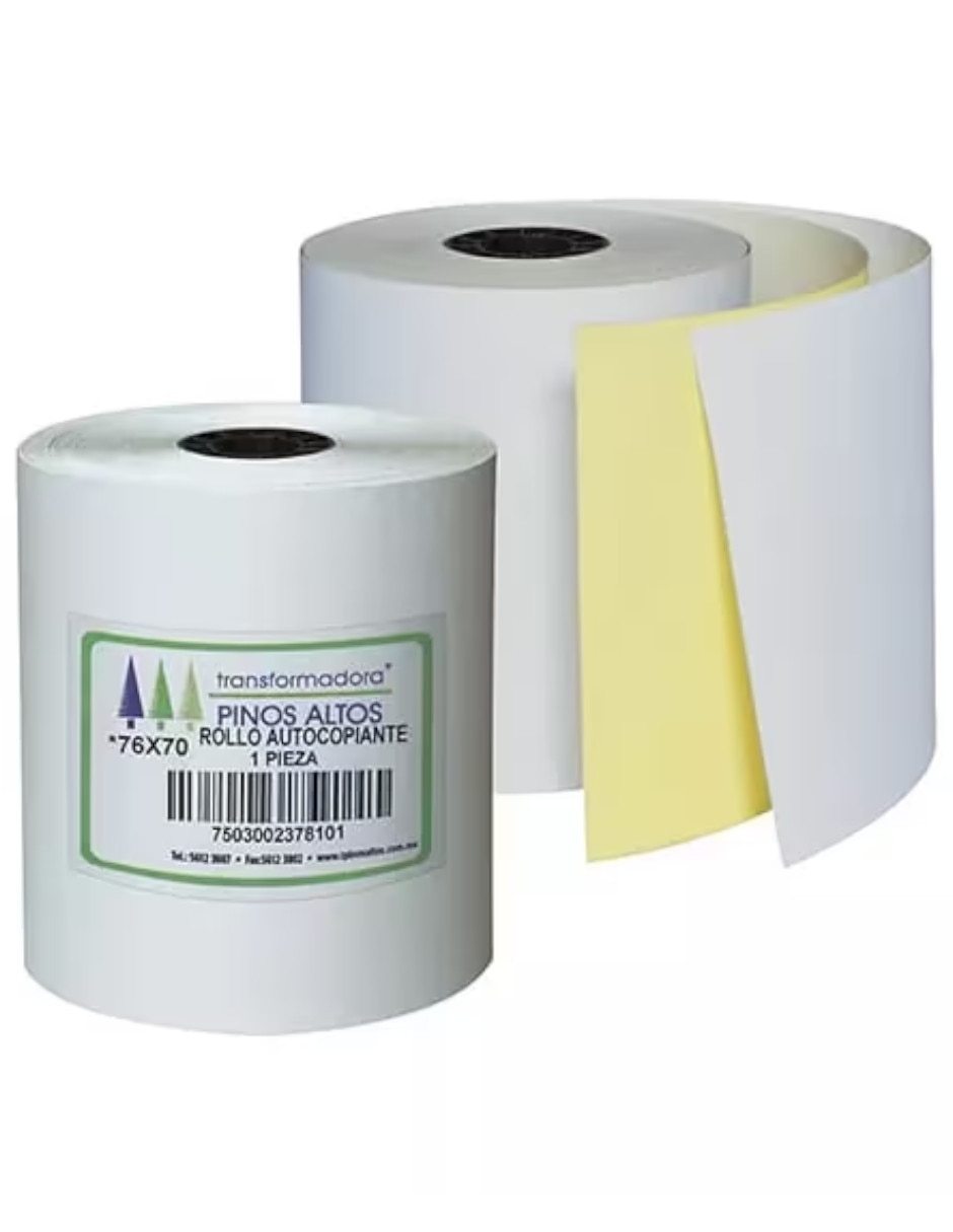 Rollo de papel térmico