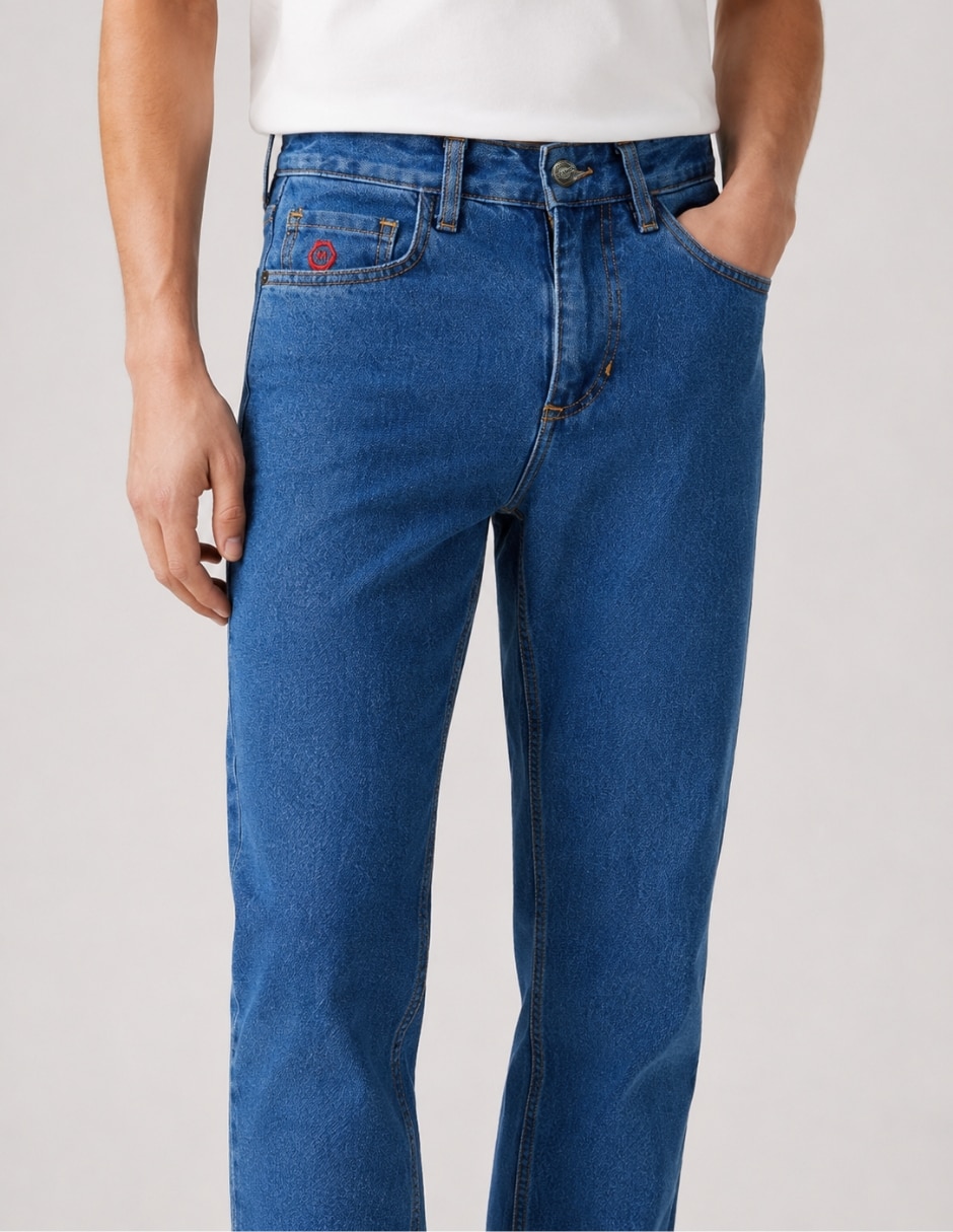 Jeans straight para hombre 4