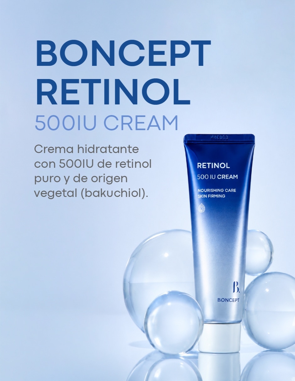 Crema hidratante antiedad boncept retinol 500IU Tonymoly