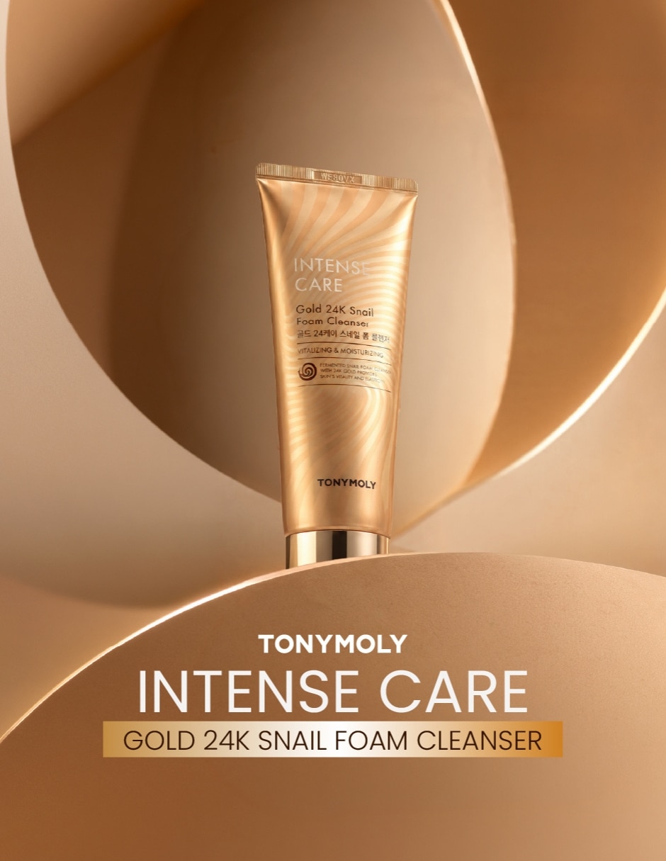 Tratamiento hidratante espuma facial limpiadora con baba de caracol & oro de 24 k Tonymoly