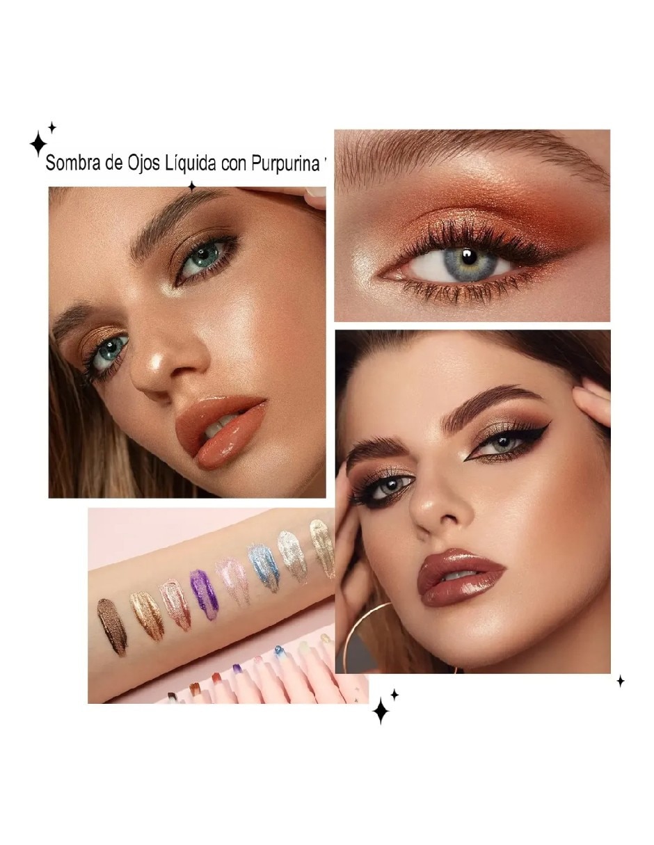 Sombra para ojos Genérica 8 tonos