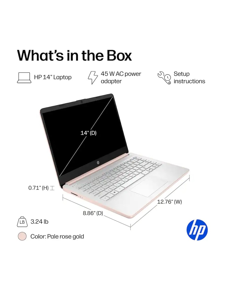 Laptop 14 pulgadas HD Intel Celeron Intel UHD Graphics 4 GB RAM 5