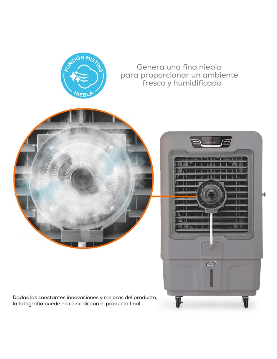 Enfriador evaporativo Evans con control remoto 3 velocidades