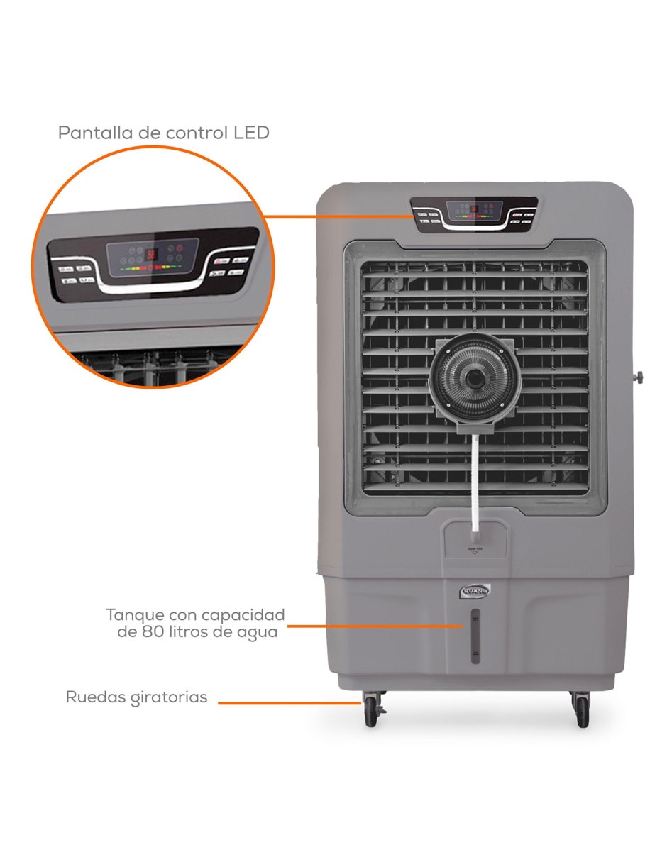 Enfriador evaporativo Evans con control remoto 3 velocidades