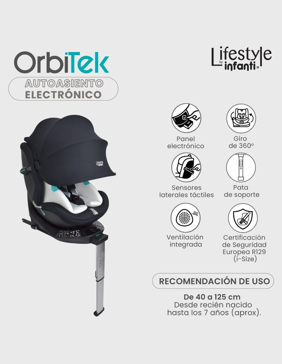 Autoasiento Lifestyle by Infanti compatible con anclaje isofix