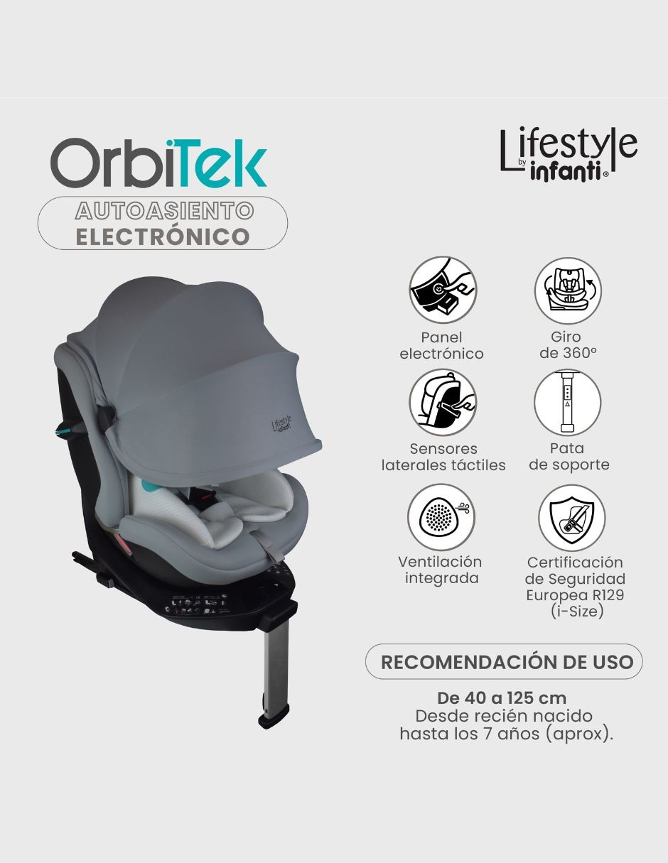 Autoasiento compatible con anclaje isofix 3