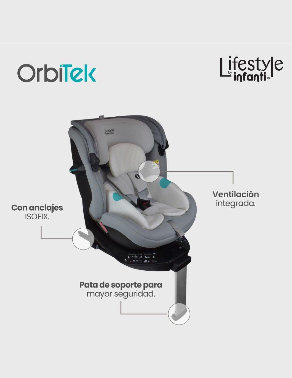 Autoasiento compatible con anclaje isofix 9