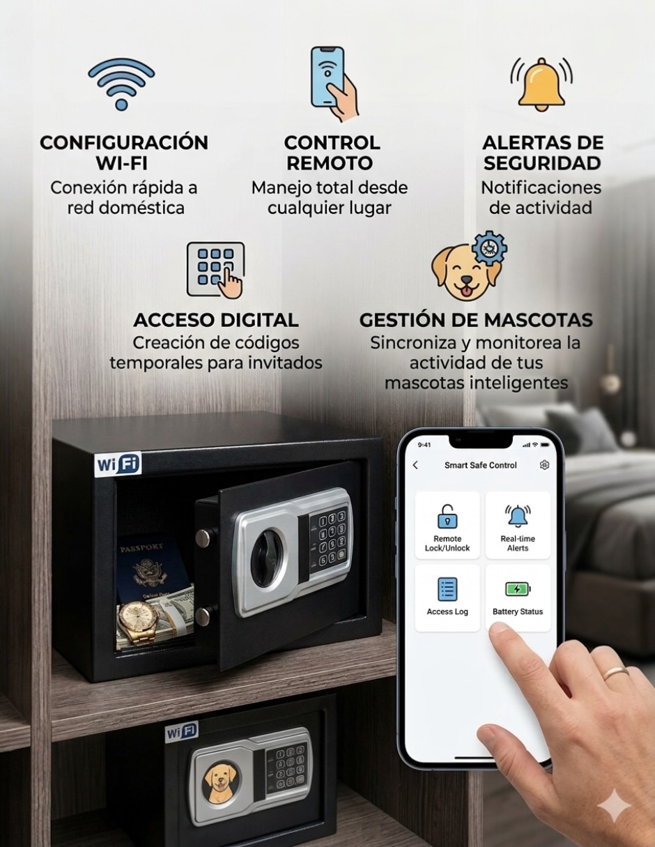 Caja fuerte manual y eléctrica Kashbill