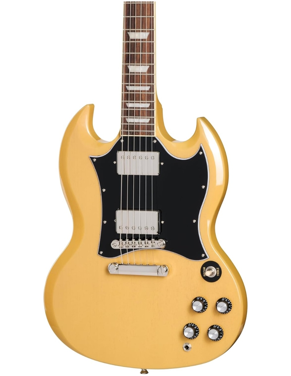 Guitarra eléctrica Epiphone sg standard yellow con gig bag