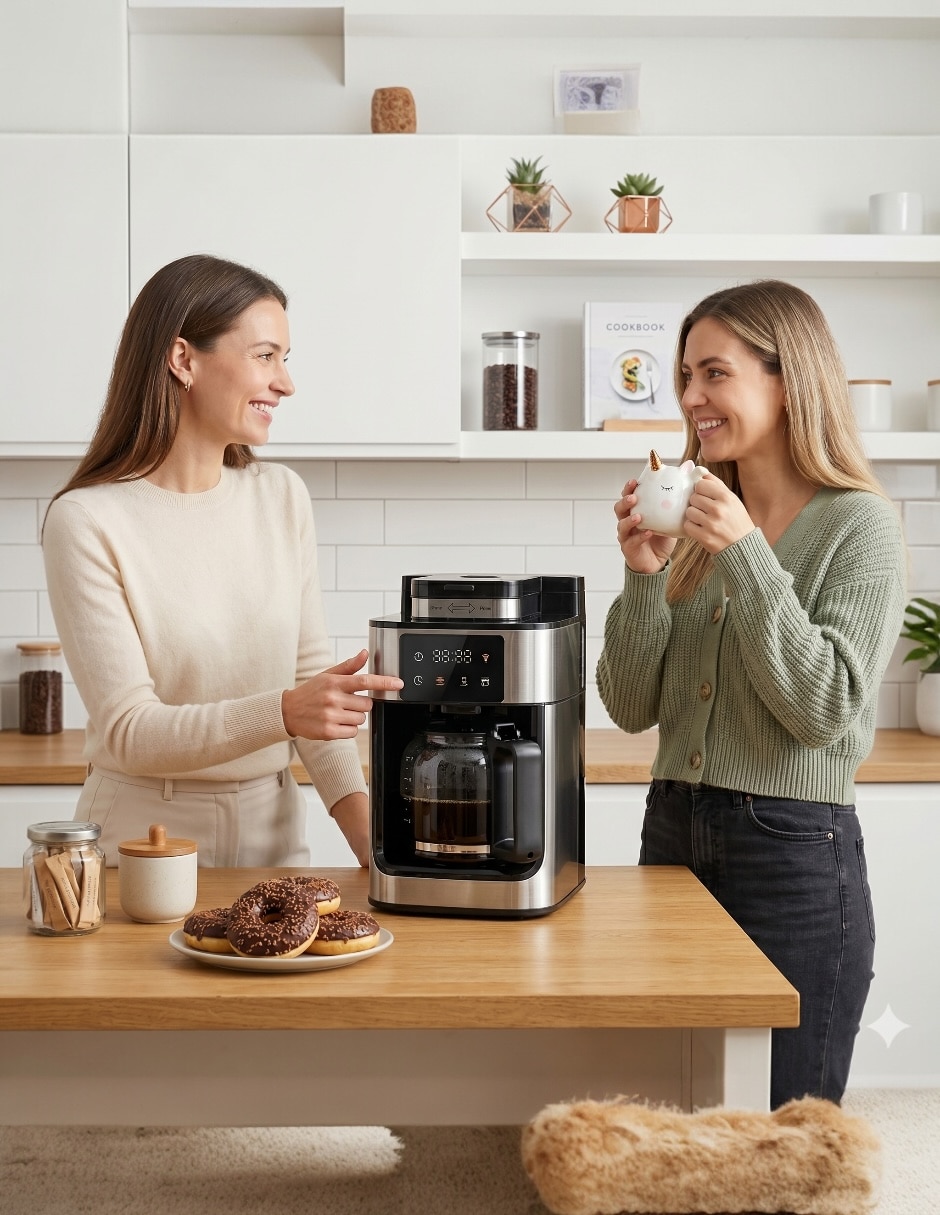 Cafetera con molino Kashbill C25