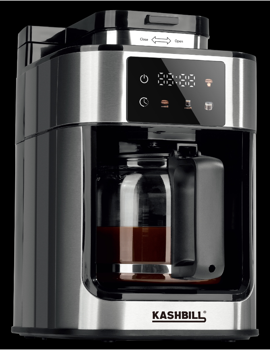 Cafetera con molino Kashbill C25