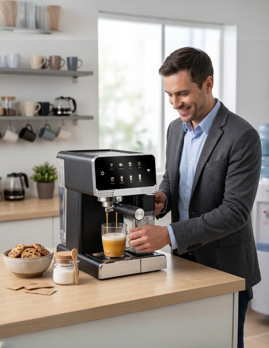 Cafetera con molino Kashbill C26