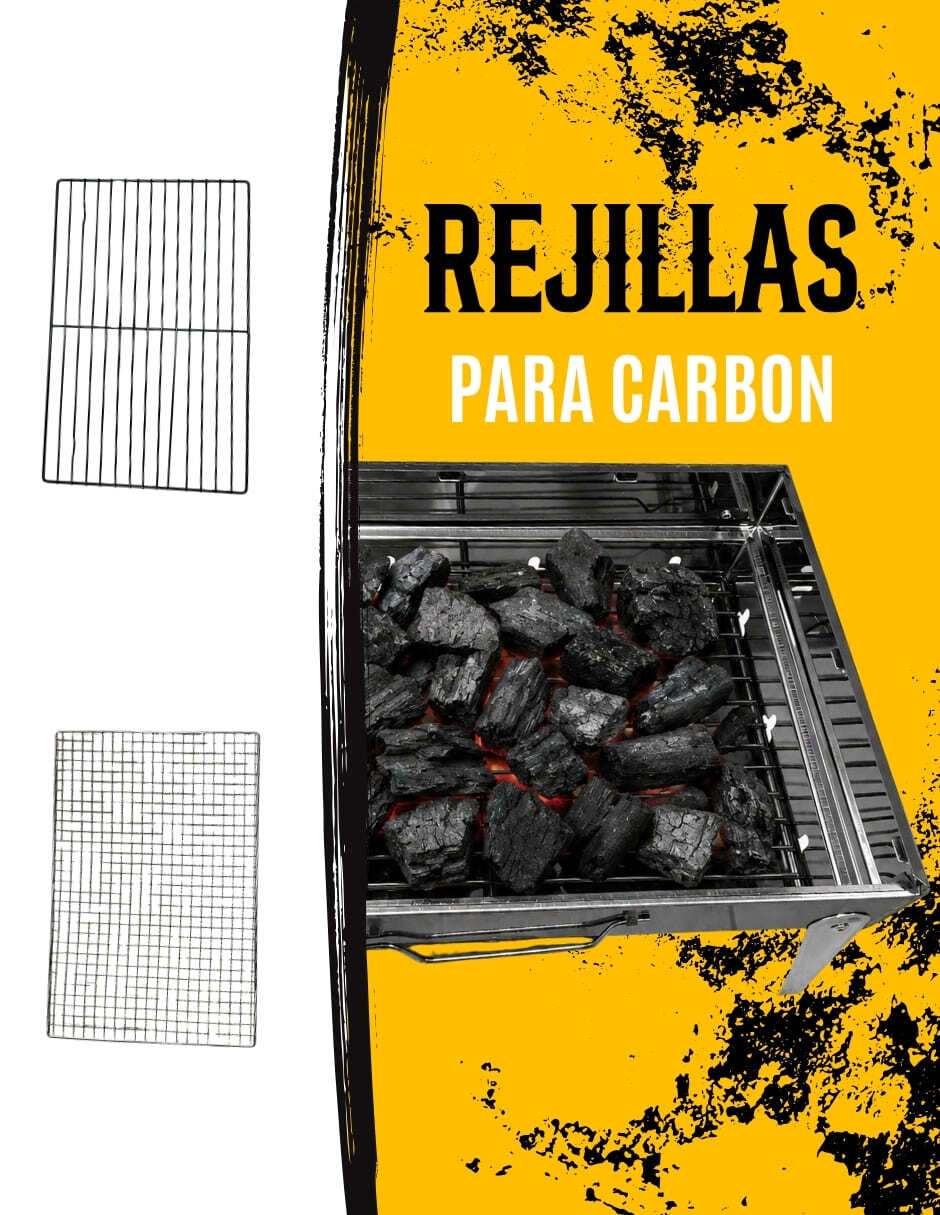 Asador de carbón Ecomlab de acero inoxidable