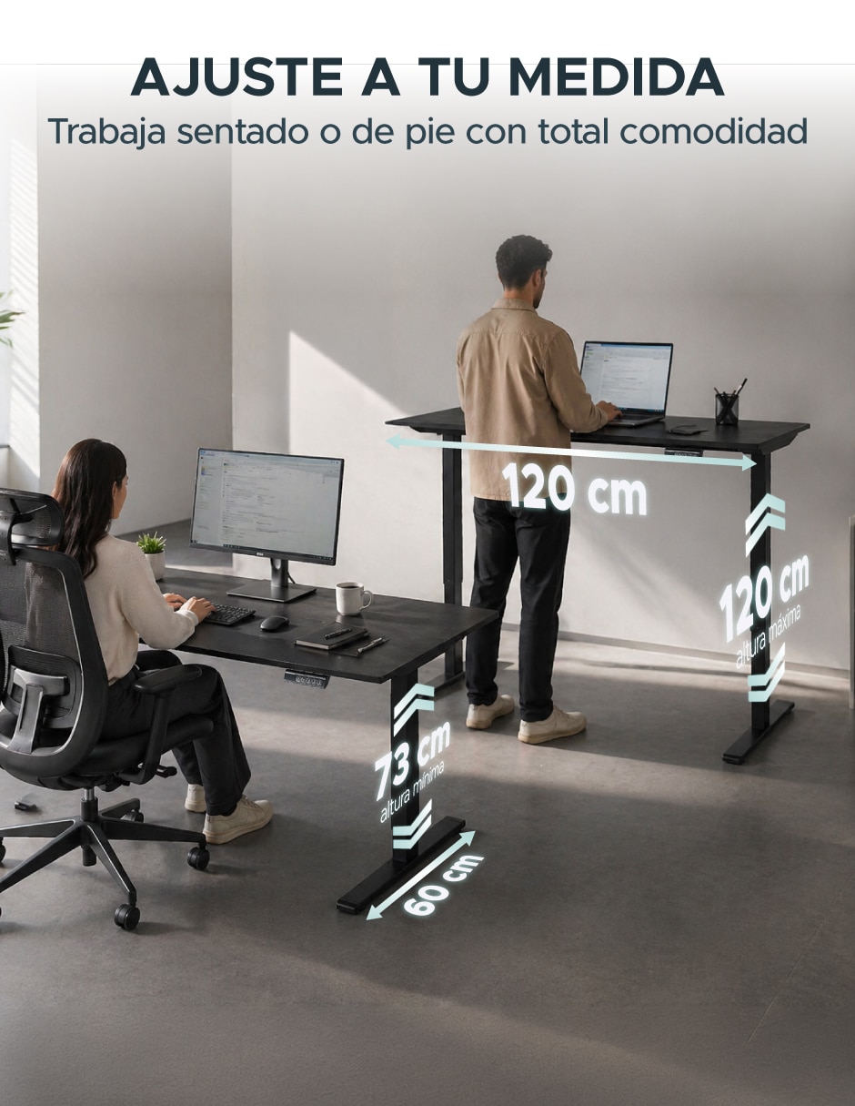 Escritorio eléctrico elevable 2