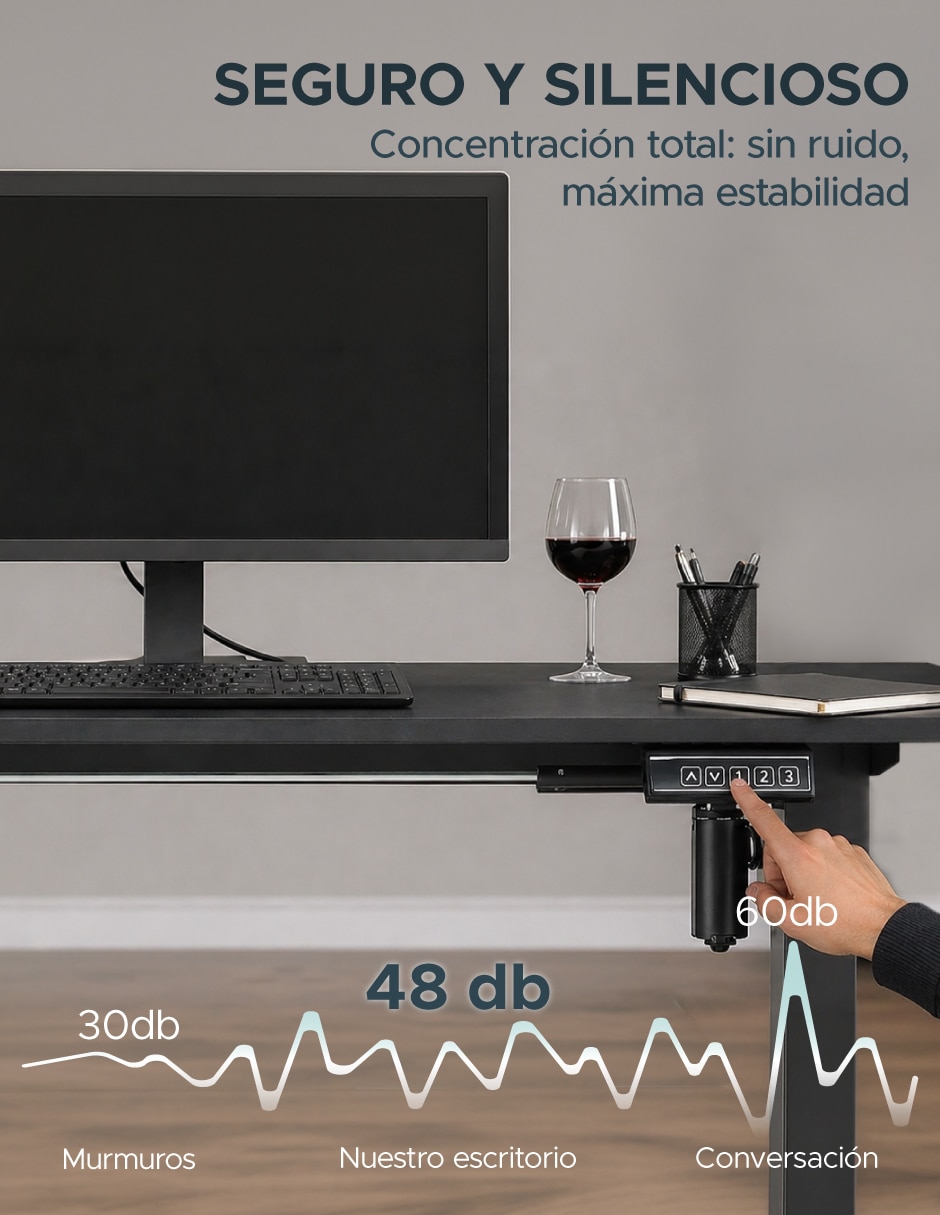 Escritorio eléctrico elevable 5