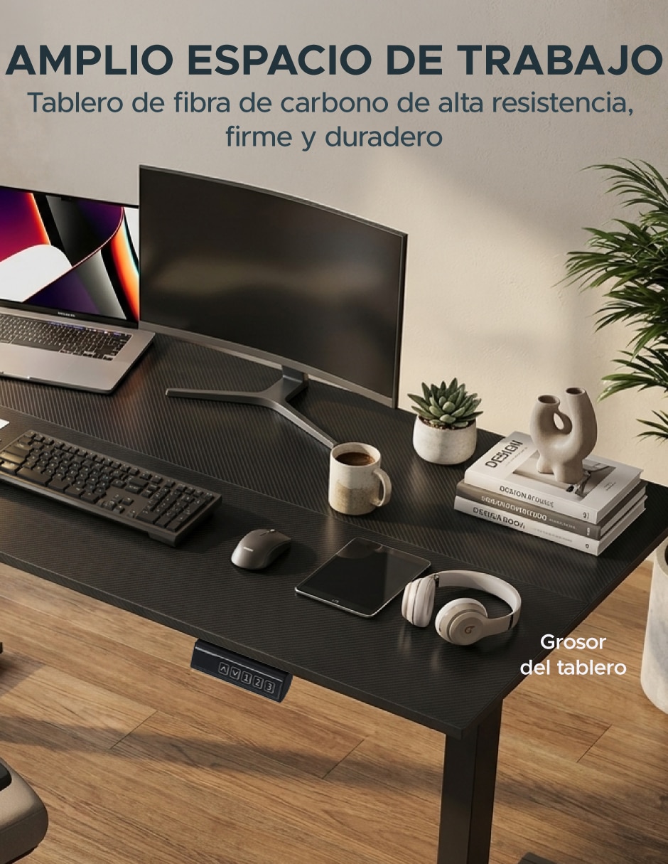 Escritorio eléctrico elevable 9