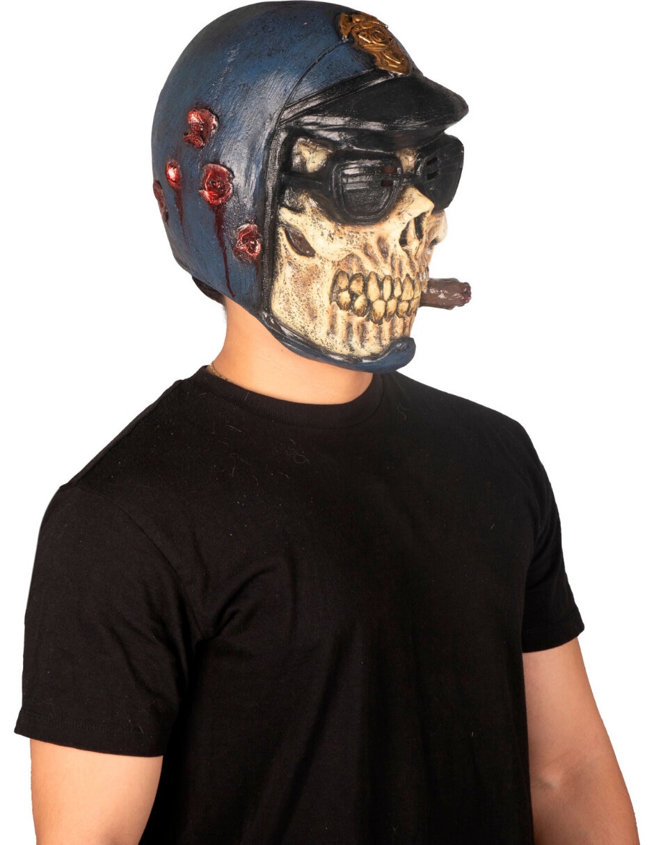 Máscara para disfraz de calavera policía Ghoulish Productions