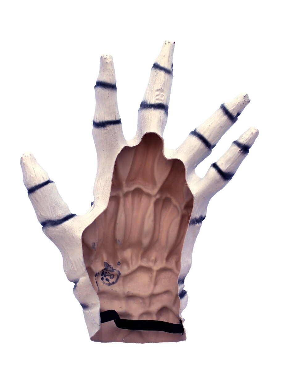 Guantes para disfraz de mano de esqueleto Ghoulish Productions
