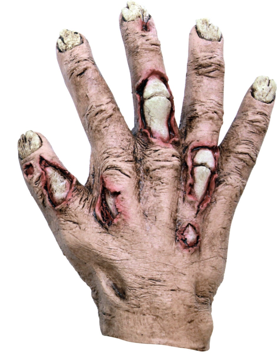 Guantes para disfraz de mano de zombie Ghoulish Productions