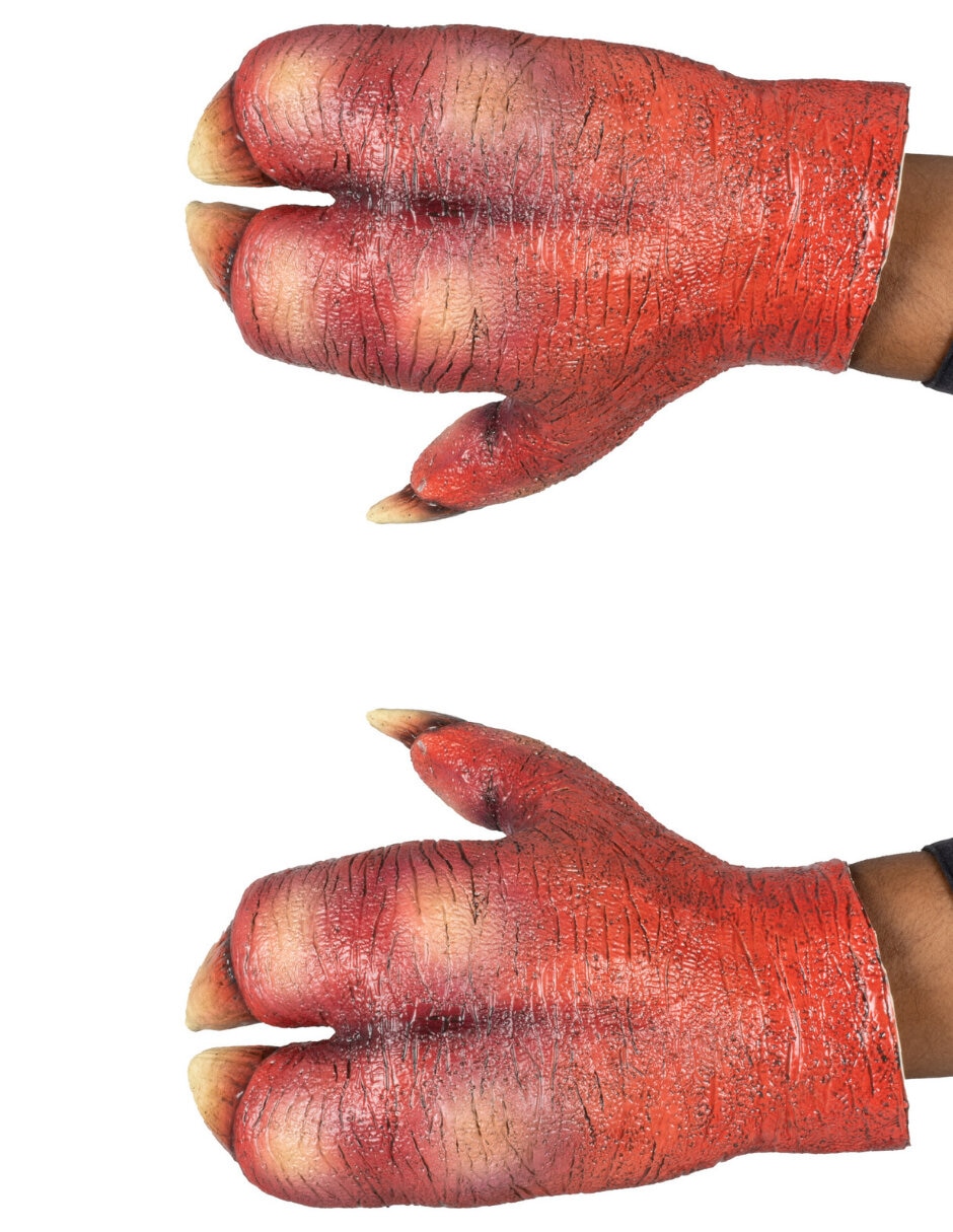 Guantes para disfraz de mano de demonio Guantes para disfraz de mano de demonio