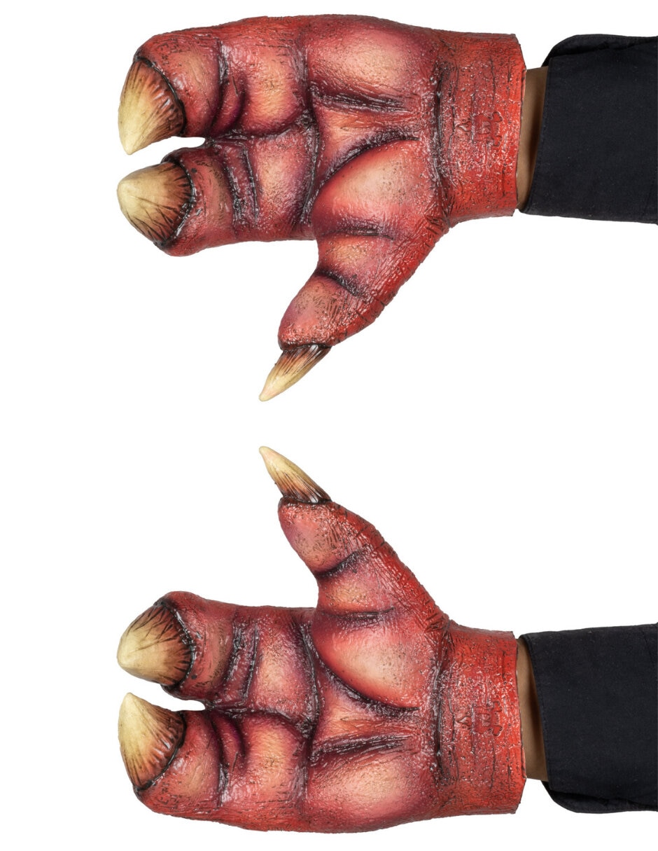 Guantes para disfraz de mano de demonio Ghoulish Productions