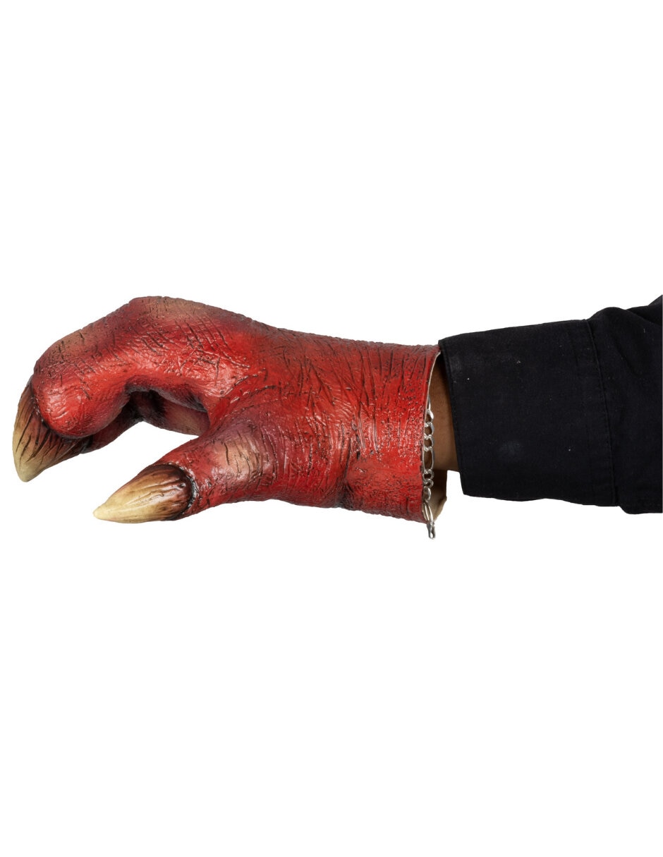 Guantes para disfraz de mano de demonio Ghoulish Productions