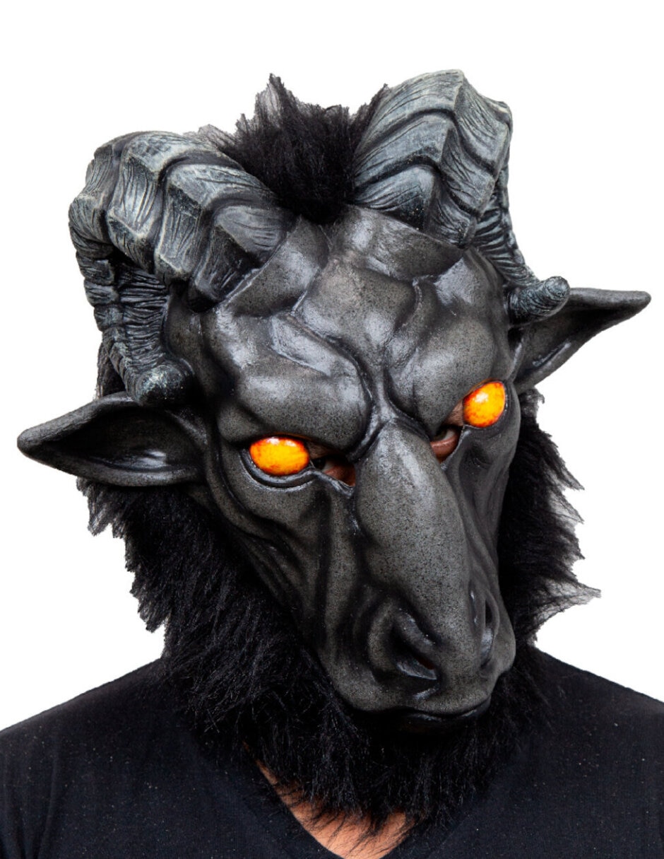 Máscara para disfraz de baphomet 5