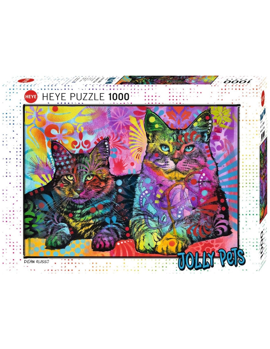 Rompecabezas Jolly pets 2 gatos Heye 1000 piezas
