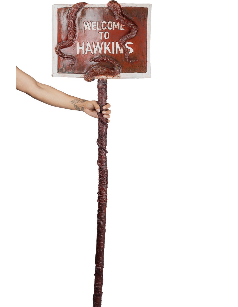 Figura decorativa de letrero Stranger Things Ghoulish Productions Bastón de plástico