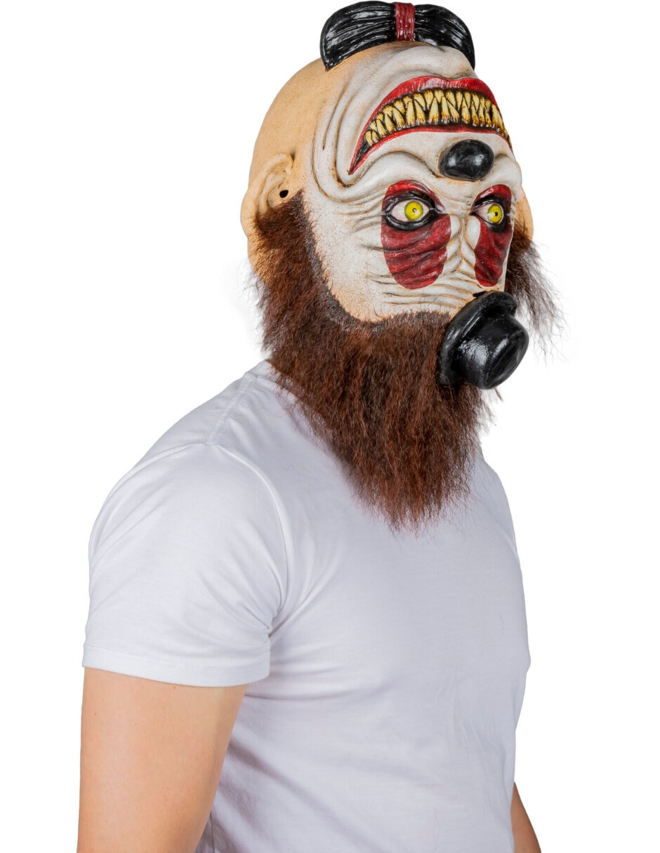 Máscara para disfraz de cabeza payaso Ghoulish Productions