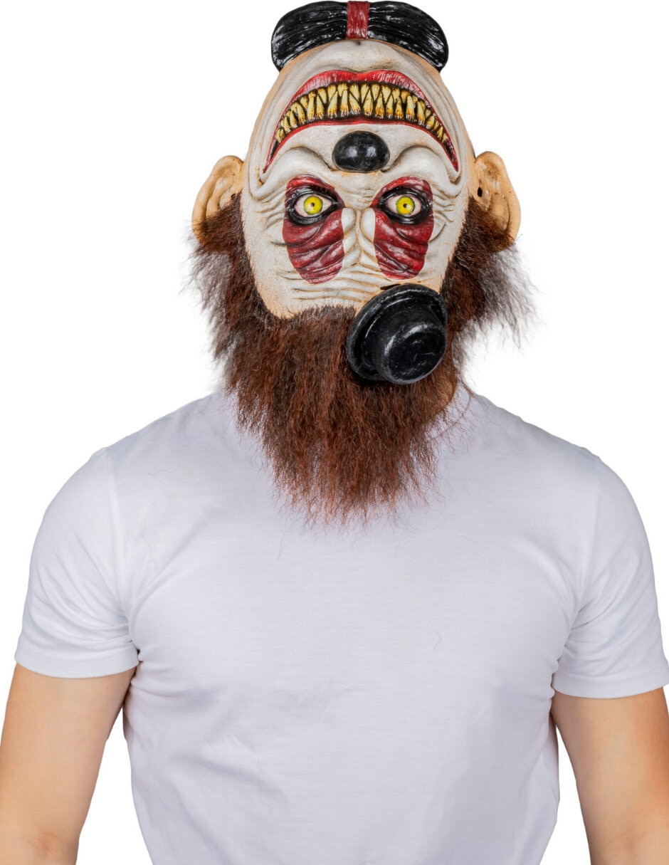 Máscara para disfraz de cabeza payaso Ghoulish Productions