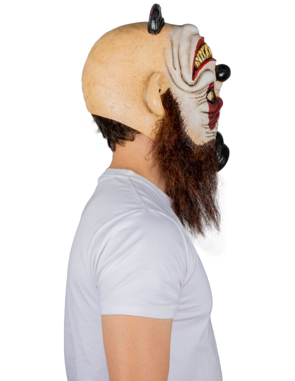 Máscara para disfraz de cabeza payaso Ghoulish Productions